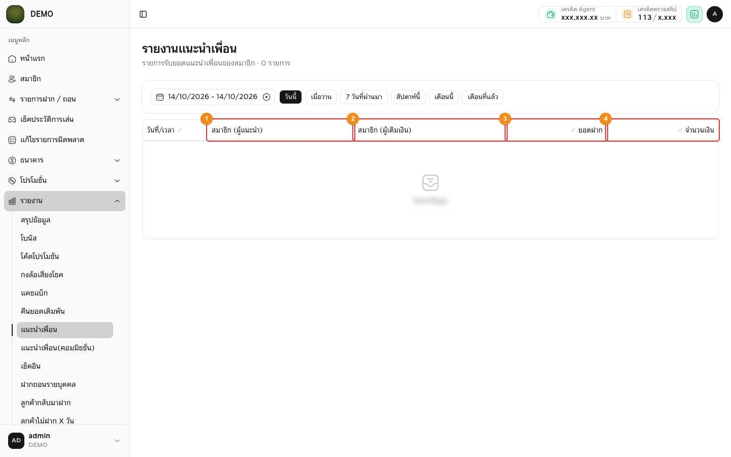 รายงานแนะนำเพื่อน